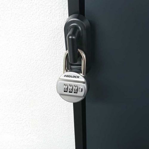 南京錠タイプ　外開きドア用 南京錠付