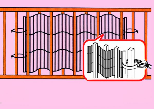 すだれ取付用バンド ４本入　
