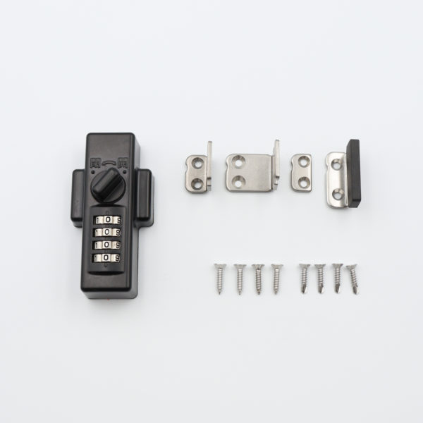 快適防犯　どあロックガード・ダイヤル式　外開き・内開き兼用　ネジ止めタイプ