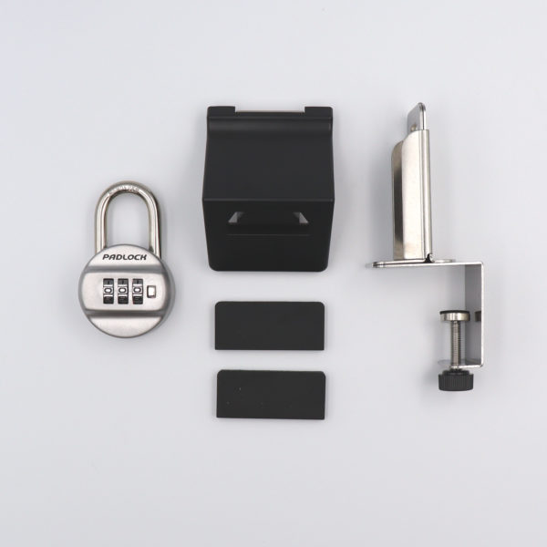 快適防犯　どあロックガード　南京錠タイプ　内開きドア用　南京錠付