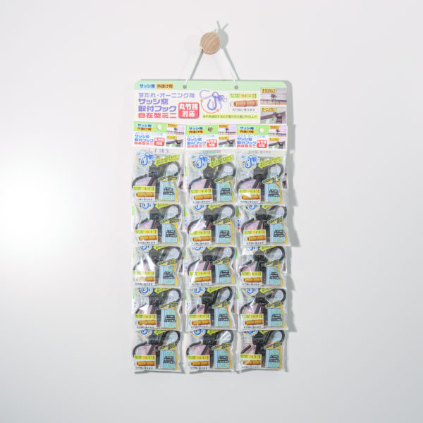 すだれ・オーニング用 サッシ窓取付フック自在型ミニ　丸竹桟対応