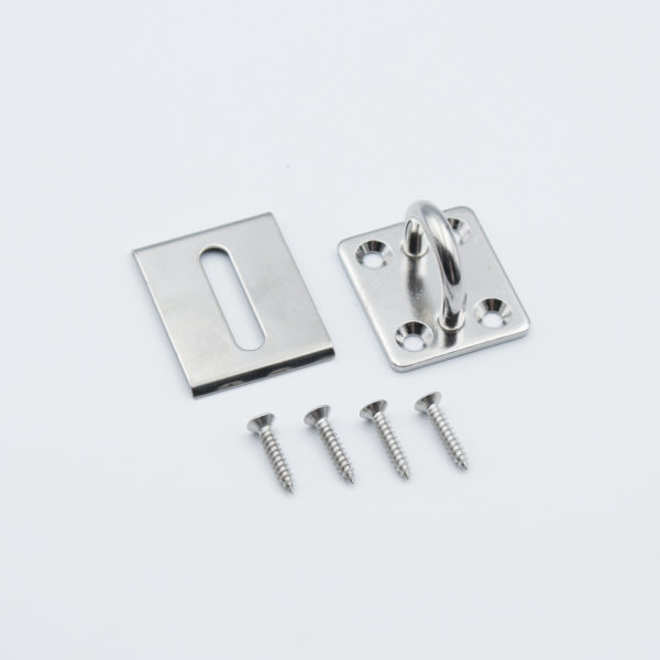 快適防犯　ネジ隠しカバー付アイプレート